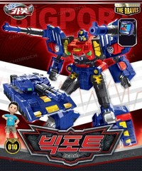 Hello Carbot The Braves BIGPORT Transforming Robot Korea Toy Action Figure