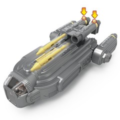 Actionverse Grogu & Anzellans Action Figures, 8-Inch Starship, Toys