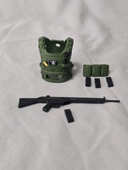 Valaverse The Black Action Force Corsairs Tactical Vest + Ammo Clips 6″ Fodder