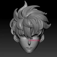 Unpainted 1/12 Sung Jin-Woo Male Head Carving For 6″ Romankey VTOYS SHF Figure