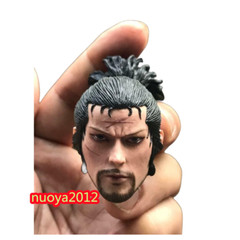 1/6 Japanese Warrior Miyamoto Musashi Head Model Fit 12” Male Action Figure Toy