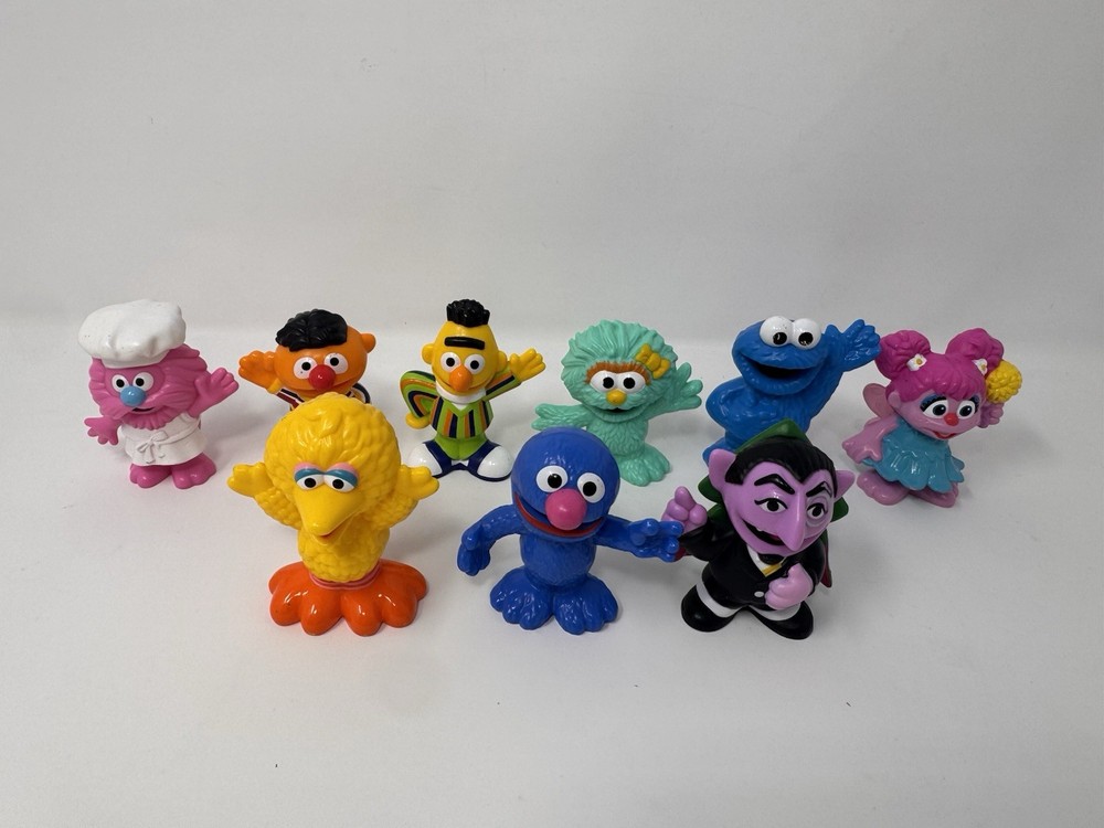 Sesame Street Workshop Figure Cake Topper Lot of 9