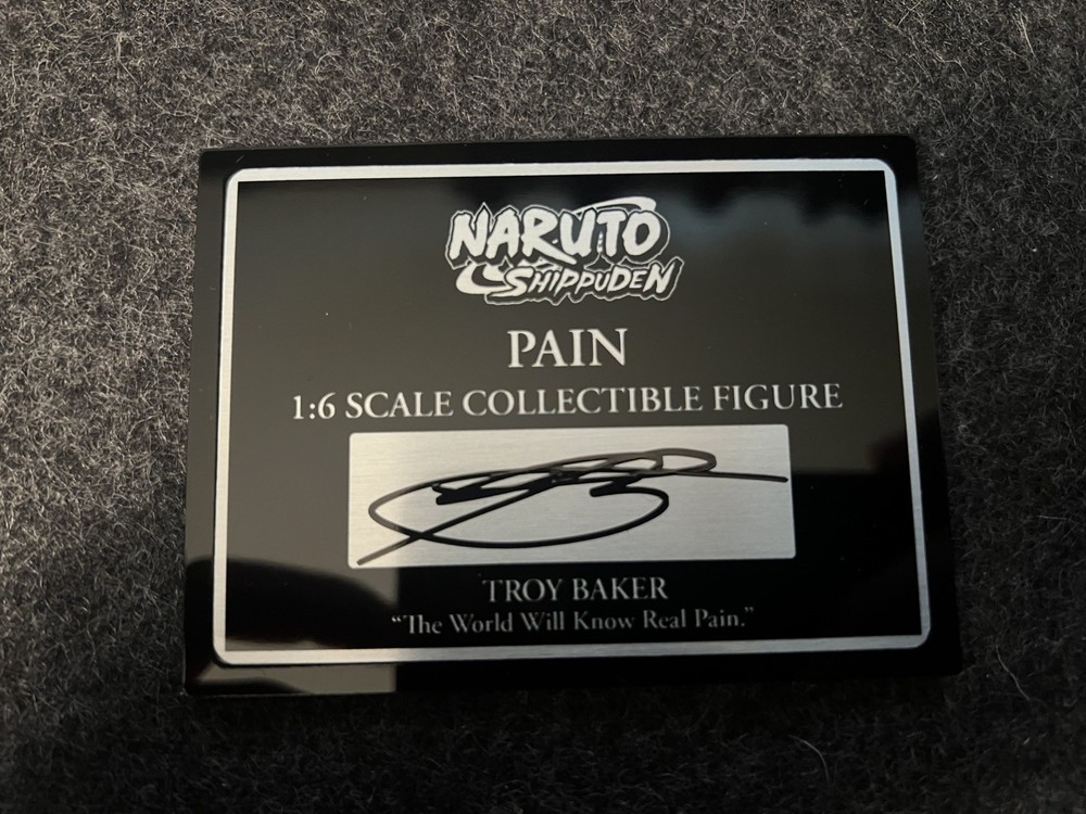 Rocket Toys Tendo Pain | Hand Signed Plaque by Troy Baker (Voice Actor)