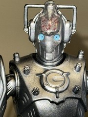 Doctor Who Cyberman Cyber Controller Figure Blue Eyes Variant Exposed Brain