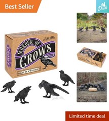 Whimsical Black Crow Figure Set | Perfect Housewarming Gift for All Ages