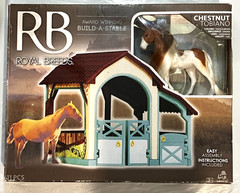 NEW Factory Sealed / ROYAL BREEDS (RB) CHESTNUT TOBIANO HORSE ~ BUILD A STABLE