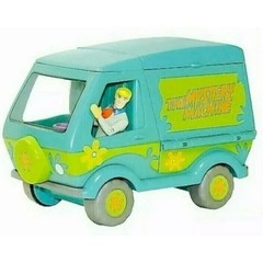 Scooby-Doo Mystery Machine Fred Figure Playset Plastic Toy Blue Green New