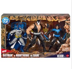 Mattel DC Premier Batman & Nightwing vs Bane 3-Pack Action Figures Amazon Excl