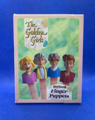 The Golden Girls Finger Puppets Vinyl Figures w/mini Book! New! (Has Box Damage)