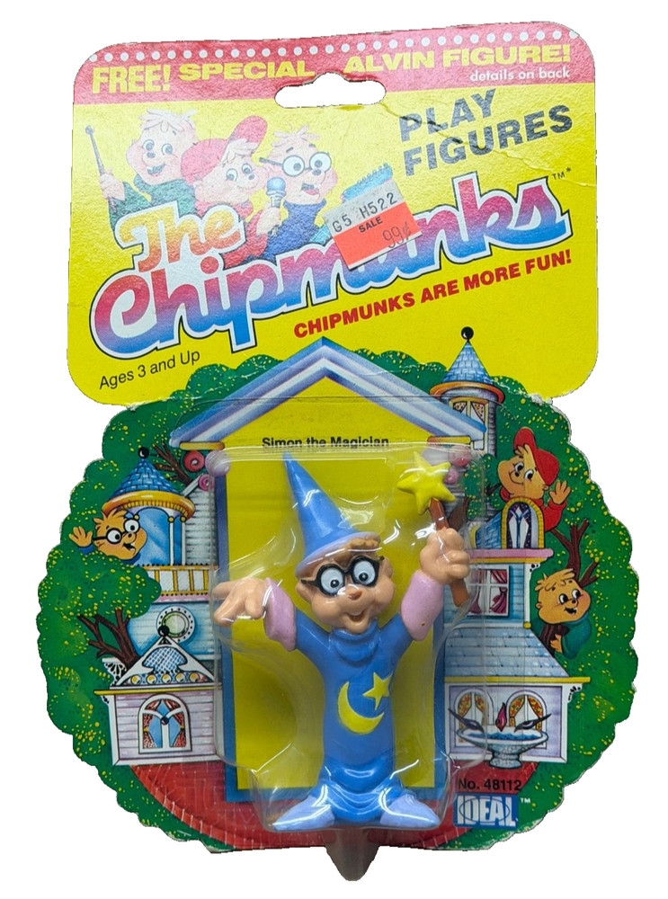 Vtg Original 1984 Ideal SIMON THE MAGICIAN The Chipmunks 48112 Sealed MOC