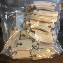 Lot Of About 70 Track Pieces And 20 Additional Train Accessories Parts Used