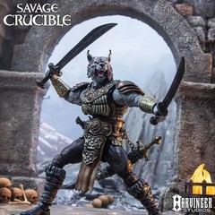 Harvinger Studios Savage Crucible Brynyar Vael & Naraka 1/12 Scale Action Figure