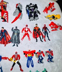 Power Rangers and Vintage Super hero Collection Lot 80+ Figures