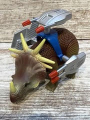 Dino Riders Styracosaurus Action Figure Vintage Tyco 1988 (100% Complete) W/Fig.