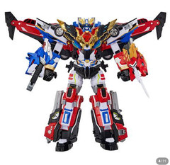 Metal Cardbot W Grand Blue Leon Blue Cop W Blion Integrated Robot Toy