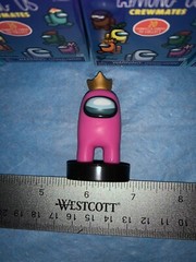 Toikido AMONG US Crewmates Stampers Blind Vinyl Mini HtF * PINK Gold CROWN Ghost