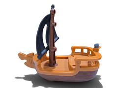 Jake The Neverland Pirates Toy Lot, Skull Island, Missiles, Battle Boat, Figs