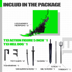 T13 Action Figure Set (Assembly Completed),Dummy 13,Titan 13 Action Figures,3D P