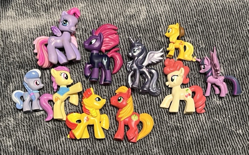 Hasbro My Little Pony Blind Bag Mini Figures, Lot Of 10