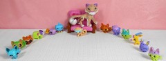 Animal Jam Pet Pals Lot_13 Mini Figures 1 inch _Snow Leopard Figure 2.5″_ Couch
