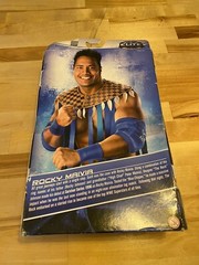 WWE Elite Flashback Rocky Maivia Mattel Action Figure WWF The Rock Damaged