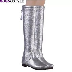 1/6 Flat Knee Boots Shoes For 12″ TBLeague PHICEN Hot Toys Female Figure Doll
