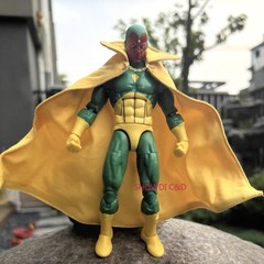 1/12 Custom Yellow Wired Cape Cloak For 6” ML Vision Action Figure（No Figure）