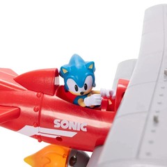 Sonic the Hedgehog Tornado Biplane Playset with Sounds & Motorized Propeller NIB