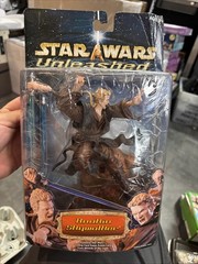 Star Wars 2002 Unleashed Anakin Skywalker Figure Display Base Hasbro Sealed