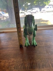 T-REX DINOSAUR Green Toys Roaring Eating Chomping Sounds Light Up Eyes