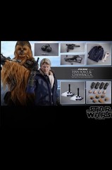 Hot Toys Star Wars The Force Awakens VII Chewbacca Han Solo MMS376 1/6 Sideshow