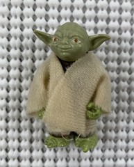 Vintage Star Wars Yoda Action Figure & Cloak Missing Pieces Kenner 1980 HK
