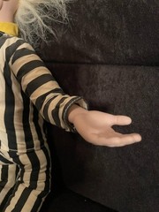 Vintage Beetlejuice Pull-String Talking and Head Spinning Doll 1989 Kenner 16″