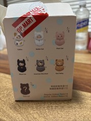 Pop Mart Roly Poly Kitty Pucky Black Cat Top Of Box Lid Damaged