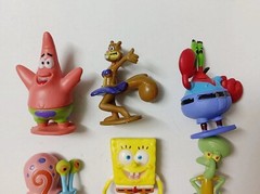 lot of 6 SpongeBob SquarePants PVC mini figure 2″