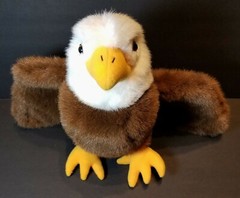 VTG AMERICAN BALD EAGLE PLUSH CRETIONS INC 1991 STUFFED ANIMAL WITH TUSH TAG
