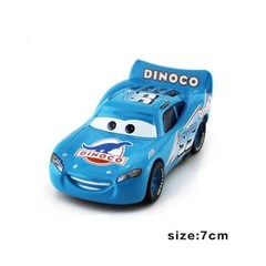 2-Car Disney Pixar Cars DiNOco Helicopter Lightning McQueen 1:55 Diecast Toy Car