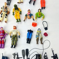 1980s 1990s GI Joe ARAH 3.75 Action Figures Lot 42 Figures Weapons Accessories