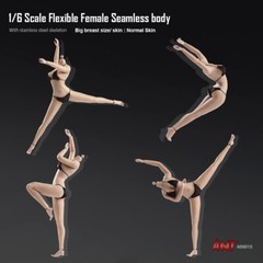 ANT 1/6 Super Flexible Seamless Female Normal Mid Breast Action Figure Body Doll