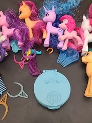 My Little Pony mixed lot of 9 with accessories various colors