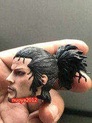 1/6 Japanese Warrior Miyamoto Musashi Head Model Fit 12” Male Action Figure Toy