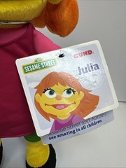 LIMITED EDITION Sesame Street Gund Julia New With Tag Rare Push Toy