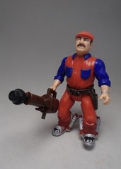Vintage Nintendo 1993 Ertl SUPER MARIO BROS Movie Action Figures GOOMBA & MARIO