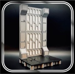 Star Wars inspired wall and diorama figure stand for 6″ line (Light Wall)