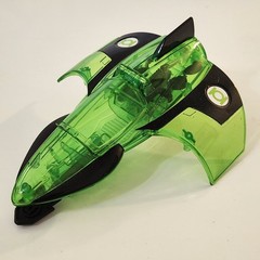 GREEN LANTERN Jet Airplane Transparent DC Comics Mattel 2009 Space Ship Missile