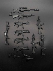3D printed 1/12 scale G.I.Joe classified Police SWAT team weapon fodder bundle