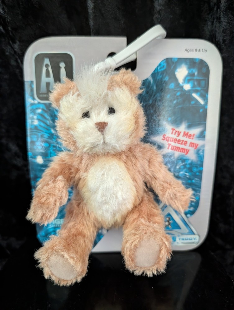AI Artificial Intelligence Super Toy Teddy Plush Clip On 3″ From 2001