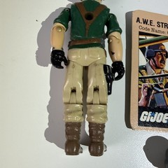 GI Joe 1985 Crankcase v1 100% Complete Vintage ARAH Action Figure With File Card