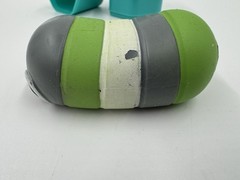 Bonkers Toys Slither.io Mini Mystery Squishy Slither Teal Case Green Grey White