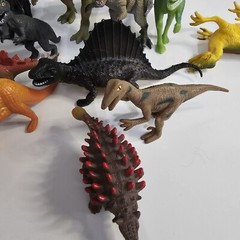 Dinosaur Toy Lot of 21 Mixed Age Size & Make Hard Plastic Prehistoric